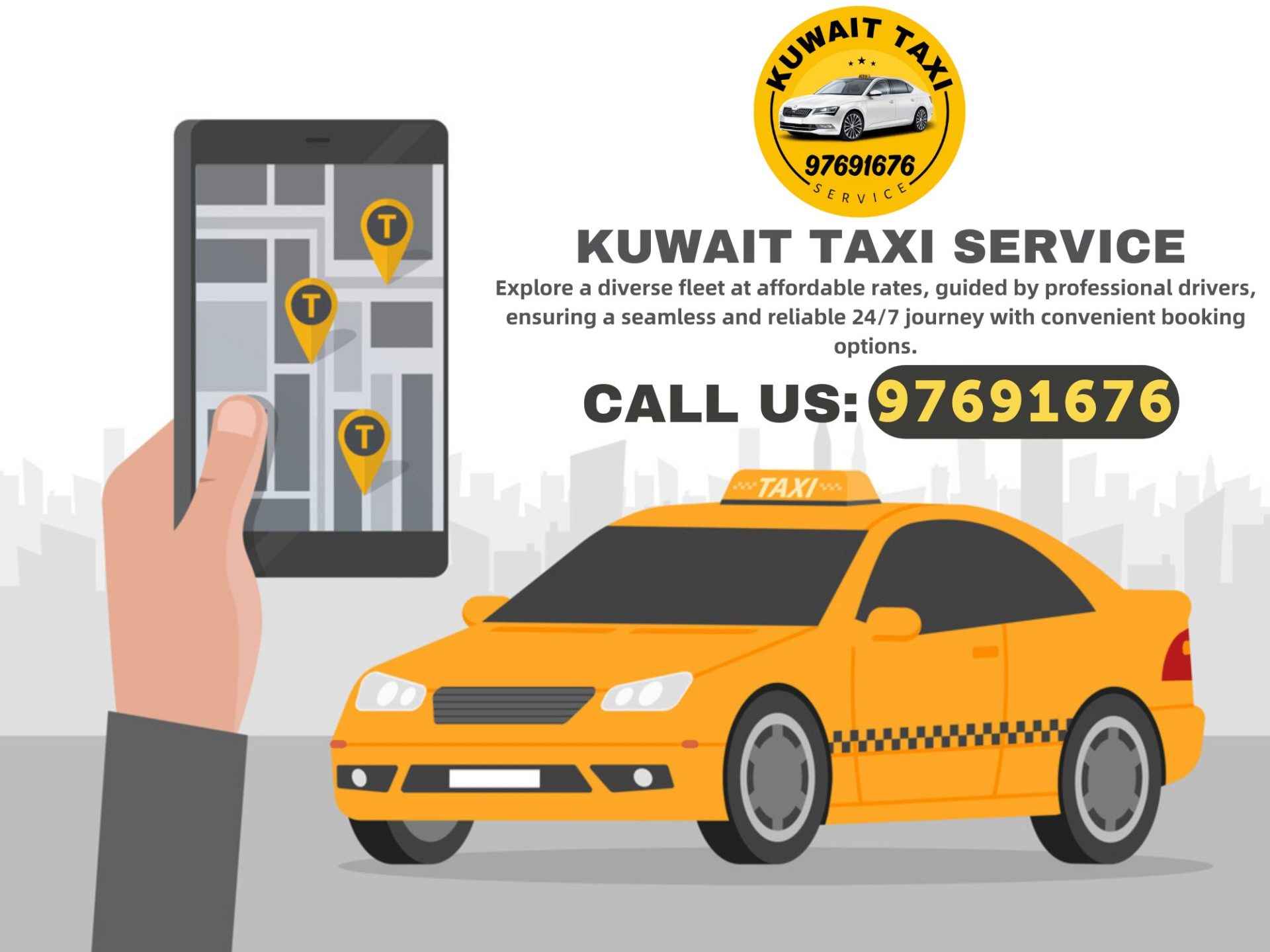 When selecting a taxi, Everyone wants, reliability, comfort, and Affordability. We are the best airport taxi in Kuwait ... Call us 97691676
